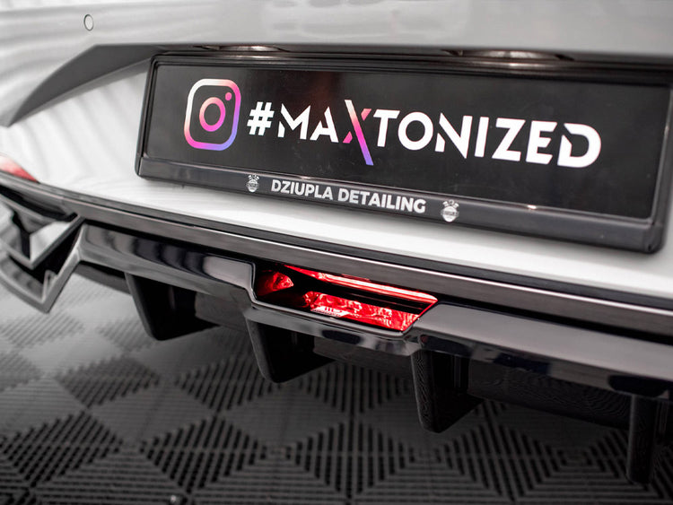 Central Rear Splitter (Vertical Bars) Hyundai Elantra Mk7 - Wayside Performance 
