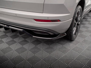 Central Rear Splitter (Vertical Bars) Skoda Karoq Sportline Mk1 Facelift - Wayside Performance 