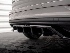 Central Rear Splitter (Vertical Bars) Skoda Karoq Sportline Mk1 Facelift - Wayside Performance 
