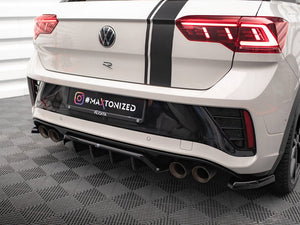 Central Rear Splitter (Vertical Bars) Volkswagen T-Roc R Mk1 Facelift - Wayside Performance 