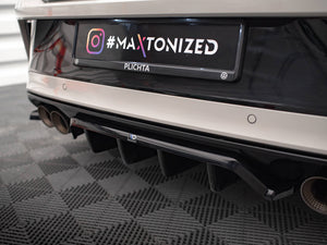 Central Rear Splitter (Vertical Bars) Volkswagen T-Roc R Mk1 Facelift - Wayside Performance 