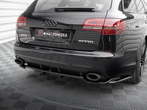 Central Rear Splitter (Vertical Bars) Audi RS6 Avant C6 - Wayside Performance 