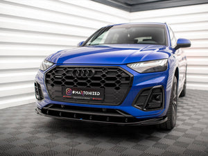 Front Splitter V.2 Audi SQ5 / Q5 S-Line SUV / Sportback Mk2 Facelift - Wayside Performance 