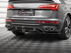 Central Rear Splitter (Vertical Bars) Audi SQ5 Sportback Mk2 Facelift - Wayside Performance 