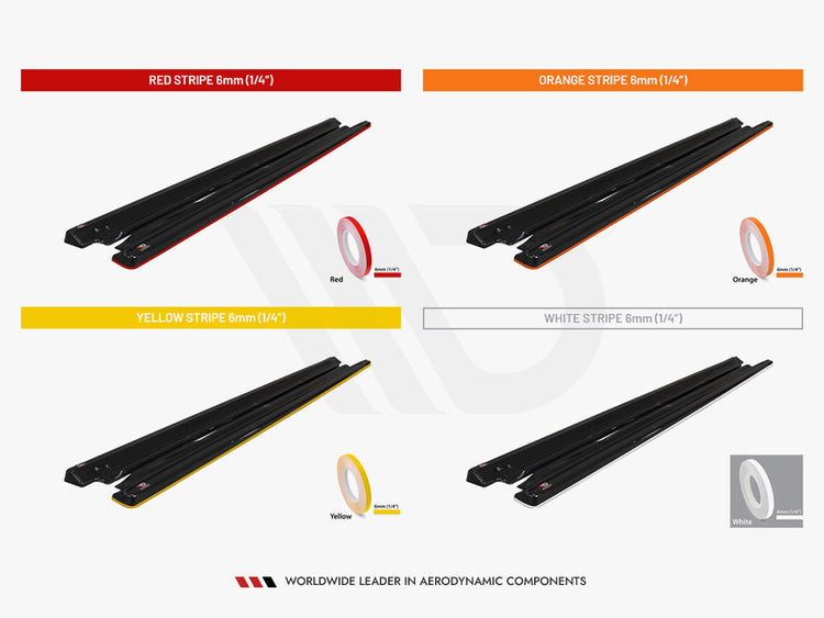 Side Skirts Diffusers V.1 Skoda Octavia Mk4 - Wayside Performance 