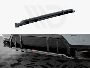 Central Rear Splitter (Vertical Bars) V.1 BMW M340i G20 / G21 Facelift - Wayside Performance 