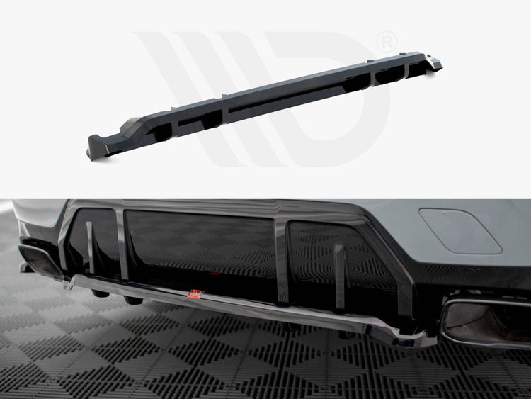 Central Rear Splitter (Vertical Bars) V.1 BMW M340i G20 / G21 Facelift - Wayside Performance 