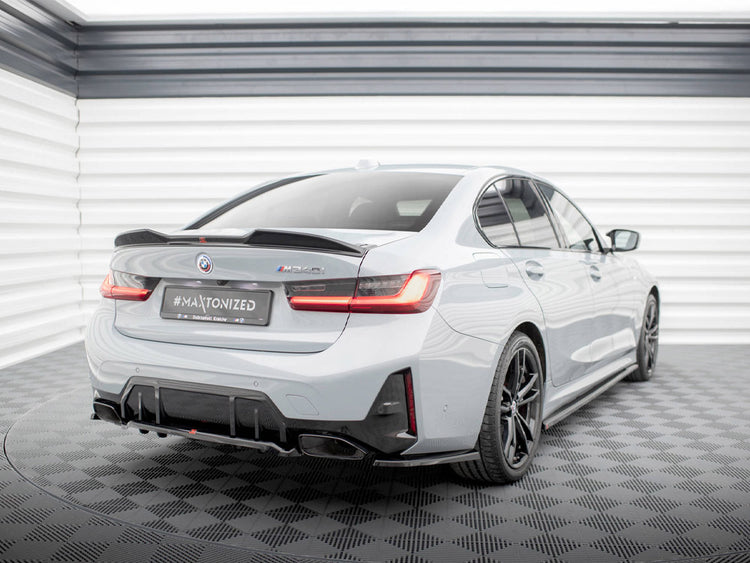 Central Rear Splitter (Vertical Bars) V.1 BMW M340i G20 / G21 Facelift - Wayside Performance 
