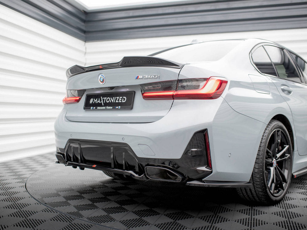 Central Rear Splitter (Vertical Bars) V.1 BMW M340i G20 / G21 Facelift - Wayside Performance 