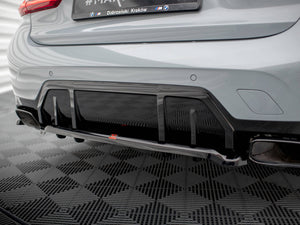 Central Rear Splitter (Vertical Bars) V.1 BMW M340i G20 / G21 Facelift - Wayside Performance 