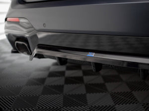 Central Rear Splitter (Vertical Bars) BMW X3 M-Pack G01 Facelift - Wayside Performance 