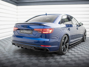 Central Rear Splitter (Vertical Bars) Audi A4 Competition B9 - Wayside Performance 