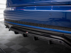 Central Rear Splitter (Vertical Bars) Audi A4 Competition B9 - Wayside Performance 
