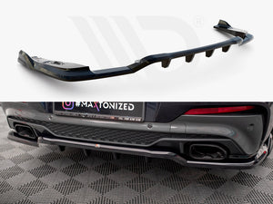 Central Rear Splitter (Vertical Bars) V.2 BMW X4 M40i G02 - Wayside Performance 