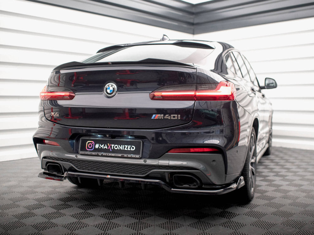 Central Rear Splitter (Vertical Bars) V.2 BMW X4 M40i G02 - Wayside Performance 