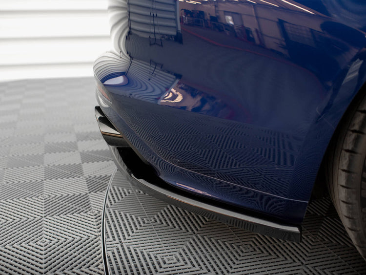 Central Rear Splitter (Vertical Bars) Porsche Panamera E-Hybrid 971 Facelift - Wayside Performance 