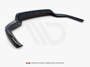 Central Rear Splitter (Vertical Bars) Porsche Panamera E-Hybrid 971 Facelift - Wayside Performance 