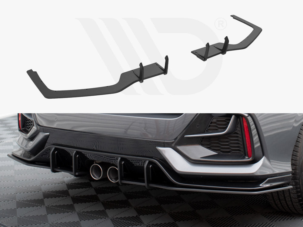 Street PRO Rear Diffuser Honda Civic Sport Mk 10 - Wayside Performance 