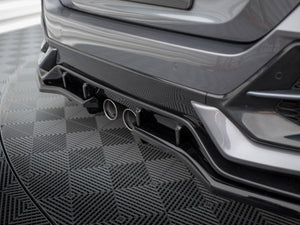 Central Rear Splitter (Vertical Bars) Honda Civic Sport Mk 10 - Wayside Performance 