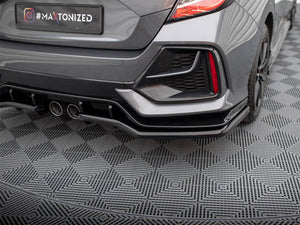 Central Rear Splitter (Vertical Bars) Honda Civic Sport Mk 10 - Wayside Performance 