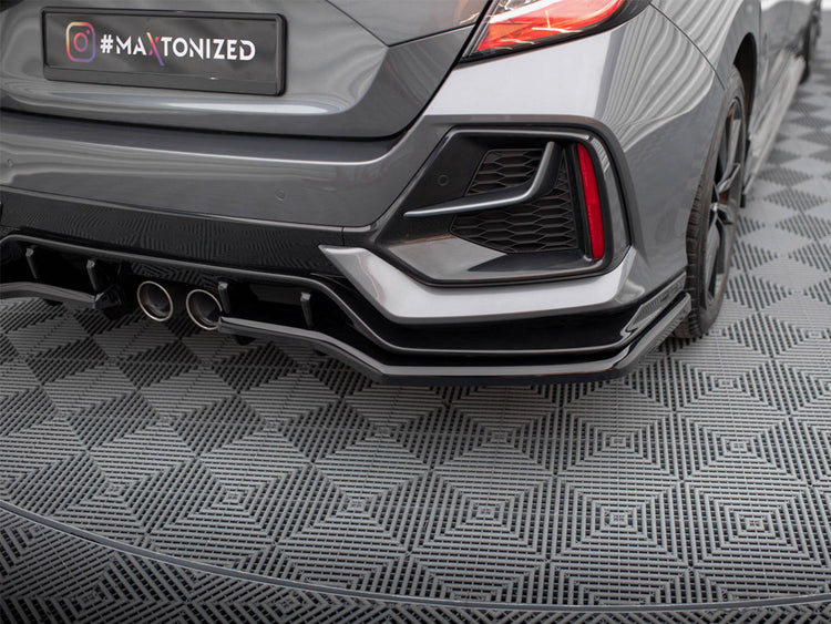 Central Rear Splitter (Vertical Bars) Honda Civic Sport Mk 10 - Wayside Performance 