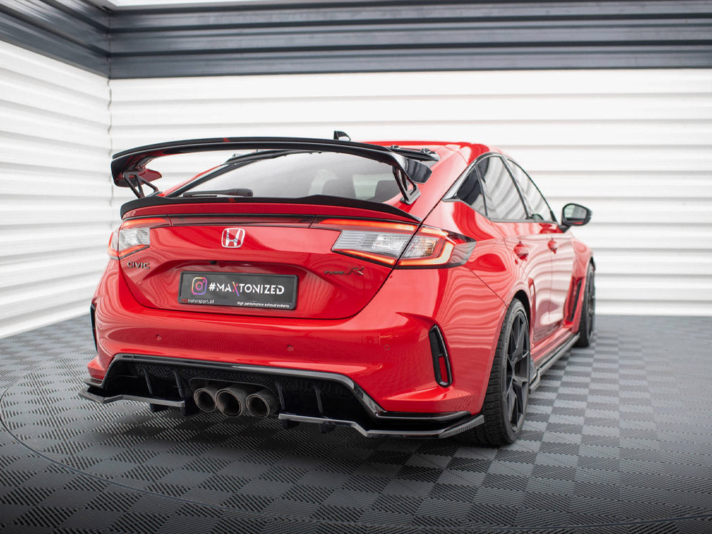 Central Rear Splitter (Vertical Bars) V.1 Honda Civic Type-R Mk 11 - Wayside Performance 