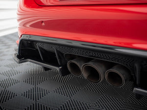 Central Rear Splitter (Vertical Bars) V.1 Honda Civic Type-R Mk 11 - Wayside Performance 
