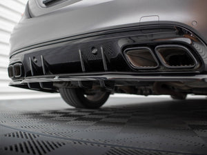 Central Rear Splitter (Vertical Bars) Mercedes-AMG C63 Sedan / Estate W205 Facelift - Wayside Performance 