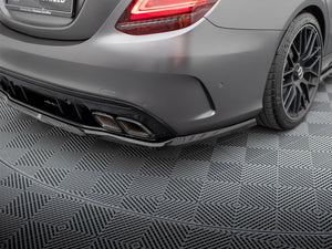 Central Rear Splitter (Vertical Bars) Mercedes-AMG C63 Sedan / Estate W205 Facelift - Wayside Performance 