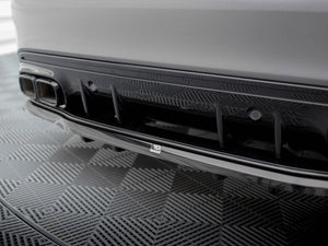 Central Rear Splitter (Vertical Bars) Mercedes-AMG C63 Sedan / Estate W205 Facelift - Wayside Performance 