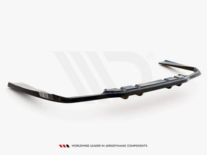 Central Rear Splitter (Vertical Bars) Mercedes-AMG C63 Sedan / Estate W205 Facelift - Wayside Performance 