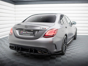 Street Pro Rear Side Splitters Mercedes-AMG C63 Sedan / Estate W205 Facelift - Wayside Performance 