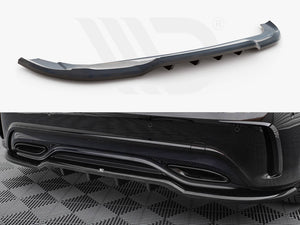 Central Rear Splitter (Vertical Bars) Mercedes-Benz A AMG-Line W176 Facelift - Wayside Performance 