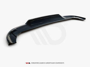 Central Rear Splitter (Vertical Bars) Mercedes-Benz A AMG-Line W176 Facelift - Wayside Performance 