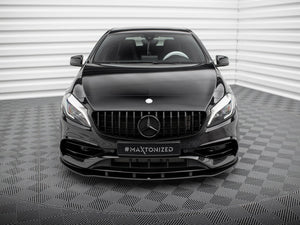 Street PRO Front Splitter Mercedes-Benz A AMG-Line W176 Facelift - Wayside Performance 