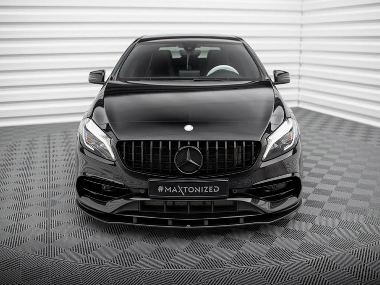 Street PRO Front Splitter Mercedes-Benz A AMG-Line W176 Facelift - Wayside Performance 