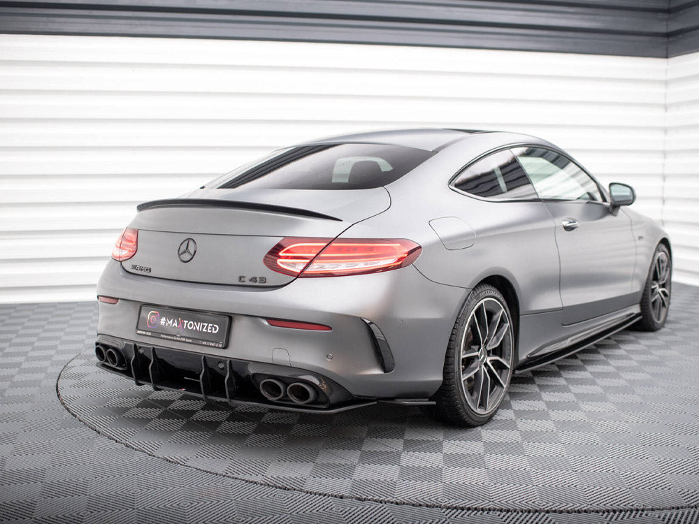 Street Pro Rear Side Splitters Mercedes-AMG C43 Coupe C205 Facelift - Wayside Performance 