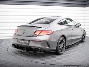 Street Pro Rear Side Splitters Mercedes-AMG C43 Coupe C205 Facelift - Wayside Performance 