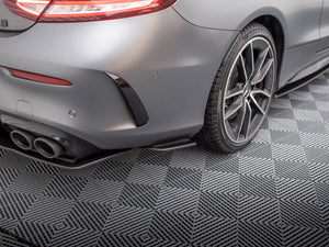 Street Pro Rear Side Splitters Mercedes-AMG C43 Coupe C205 Facelift - Wayside Performance 