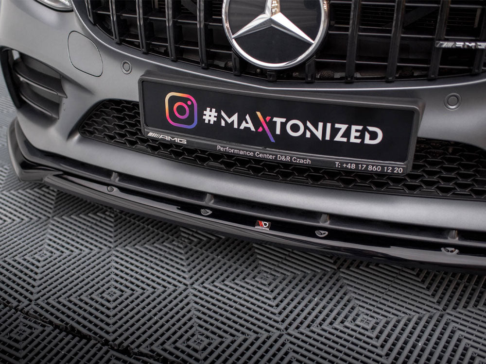 Front Splitter V.2 Mercedes-AMG C43 Coupe / Sedan C205 / W205 Facelift - Wayside Performance 