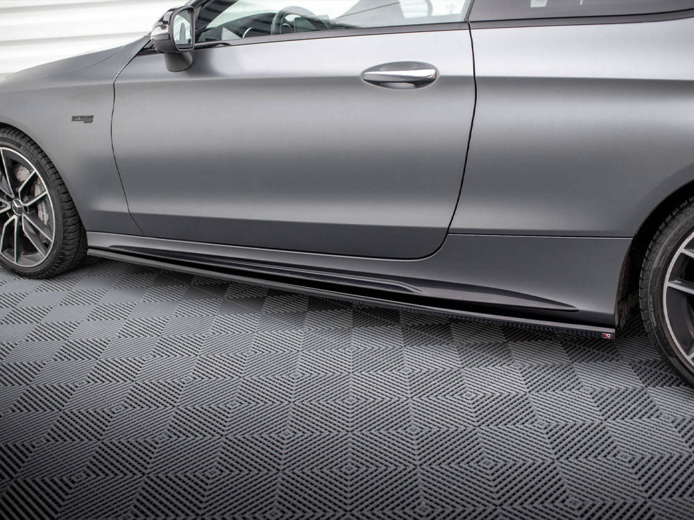 Side Skirts Diffusers Mercedes-AMG C43 Coupe C205 Facelift - Wayside Performance 