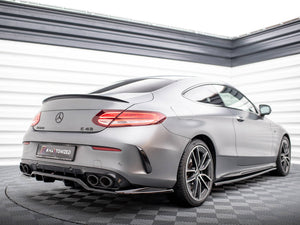 Central Rear Splitter (Vertical Bars) Mercedes-AMG C43 Coupe C205 Facelift - Wayside Performance 
