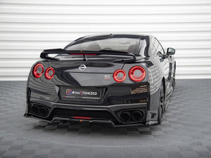 Central Rear Splitter (Vertical Bars) Nissan GTR R35 Facelift - Wayside Performance 