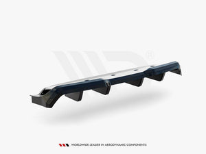Central Rear Splitter (Vertical Bars) Nissan GTR R35 Facelift - Wayside Performance 