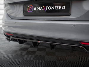 Central Rear Splitter (Vertical Bars) Volkswagen Passat R-Line B8 Facelift - Wayside Performance 