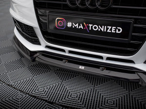 Front Splitter V.1 Audi A4 Competition B8 Facelift - Wayside Performance 