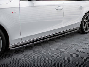 Side Skirts Diffusers V.3 Audi A4 / A4 S-Line / S4 B8 - Wayside Performance 