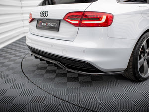 Central Rear Splitter (Vertical Bars) Audi A4 Competition B8 Facelift - Wayside Performance 