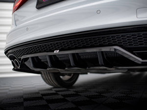 Central Rear Splitter (Vertical Bars) Audi A4 Competition B8 Facelift - Wayside Performance 
