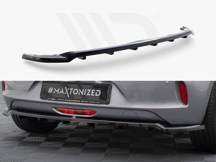 Central Rear Splitter (Vertical Bars) Opel Corsa F (Mk6) - Wayside Performance 